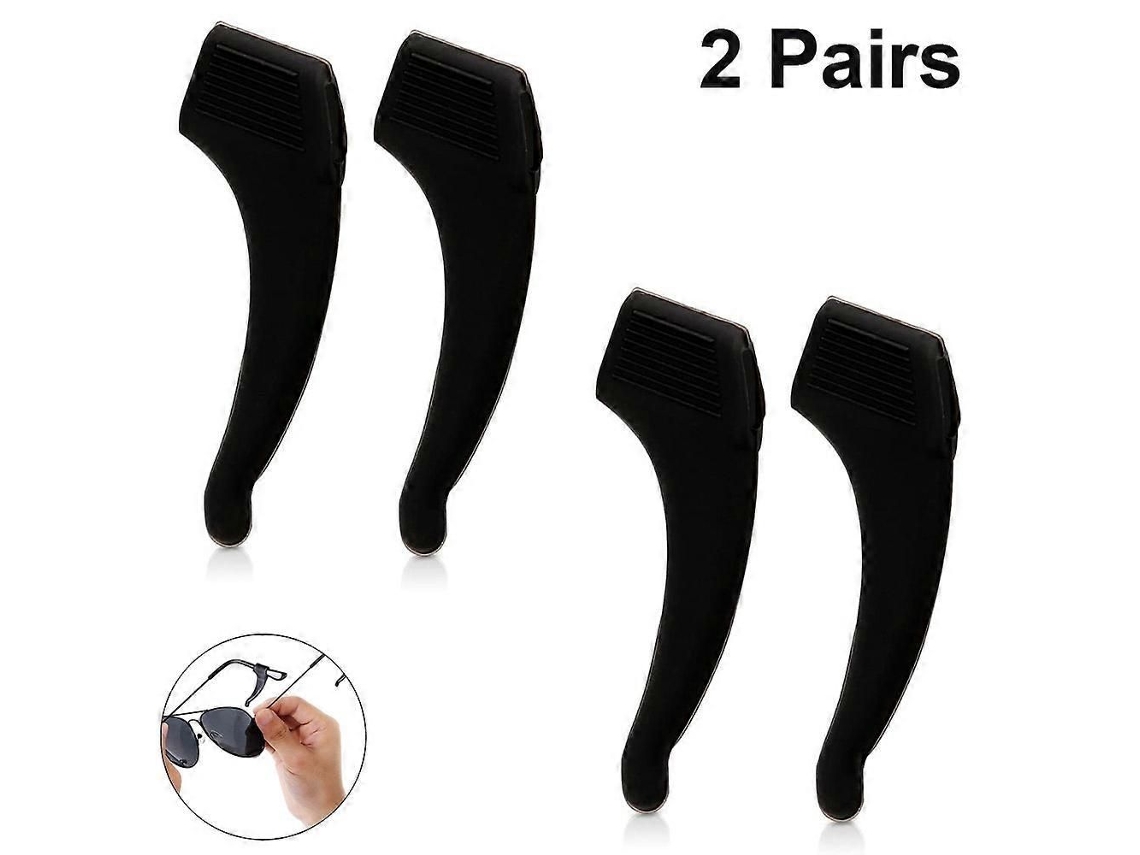 2 Pares de Travas Ouvido Antiderrapantes Silicone para Adultos e Crianças, Óculos, Acessórios Gan Chos Têmpora GOKOCO