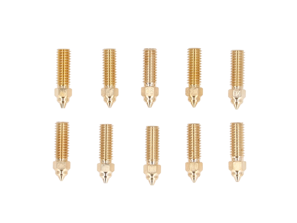 Kit De Bicos Para Impressora 3d De Cobre Com Fluxo Alto Para Creality K1 - 10 Peças
