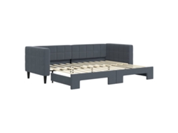 Sofá cama com Gavetão 80x200 Cm Veludo Cinzento escuro MAISON EXCLUSIVE
