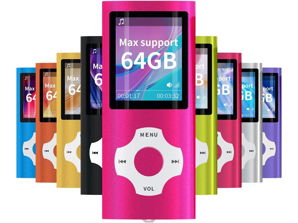 Reprodutor Digital, Compacto E Portátil De Mp3/mp4 (suporte Máximo De 64 Gb) Com