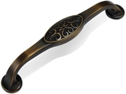 Puxador De Gaveta Porta Com Furo Único Em Bronze Antigo Para Armário, Sapateira Ou Gaveta De Vinhos Latão