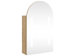 Bathroom Mirror Cabinet, Bathroom Mirror Cabinets Vidaxl Marrom Madeira Processada (n/a)