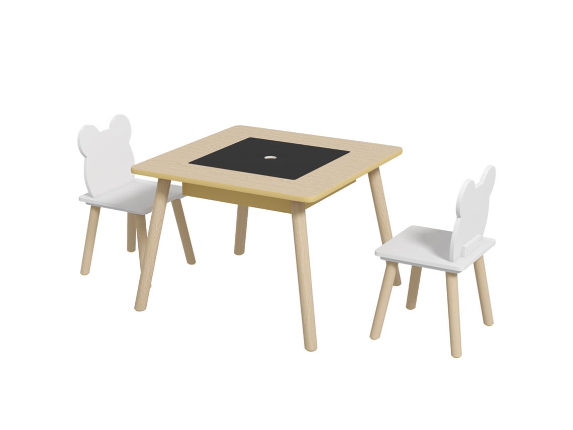 Mesa e 2 Cadeiras Ursinho S/MARCA