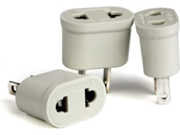 3 adaptadores de tomada europeia para americana, 250V, 10A, 800W, plástico ecológico, branco