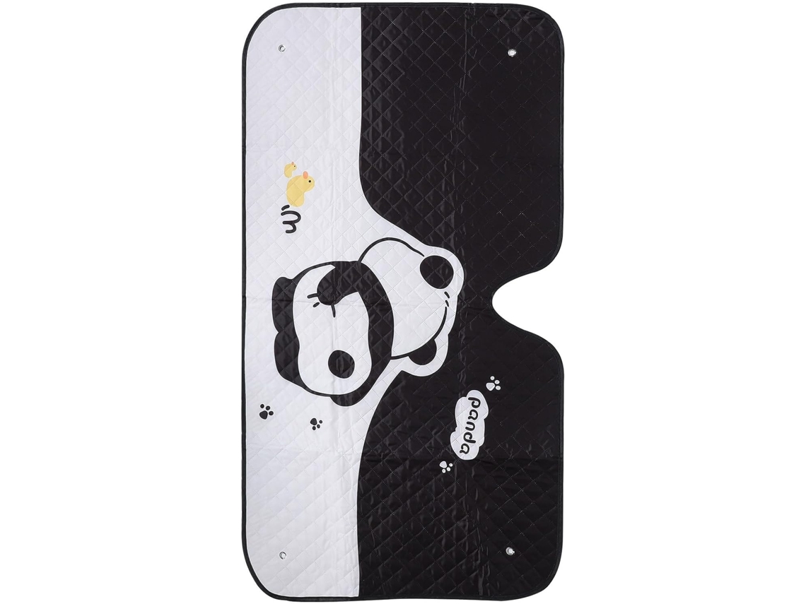 Protetor Solar Automotivo Com Estampa De Panda Em Folha De Alumínio, Proteção E Preservação Contra Os Raios Solares.