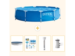 Intex Piscina Com Estrutura Redonda - 366x76 Cm - 5-peças S52