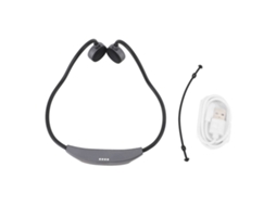 Fones De Ouvido De Condução Óssea Ipx8 Para Natação Com Mp3 16g Bluetooth 5.3 Para Corrida Ciclismo Cinza