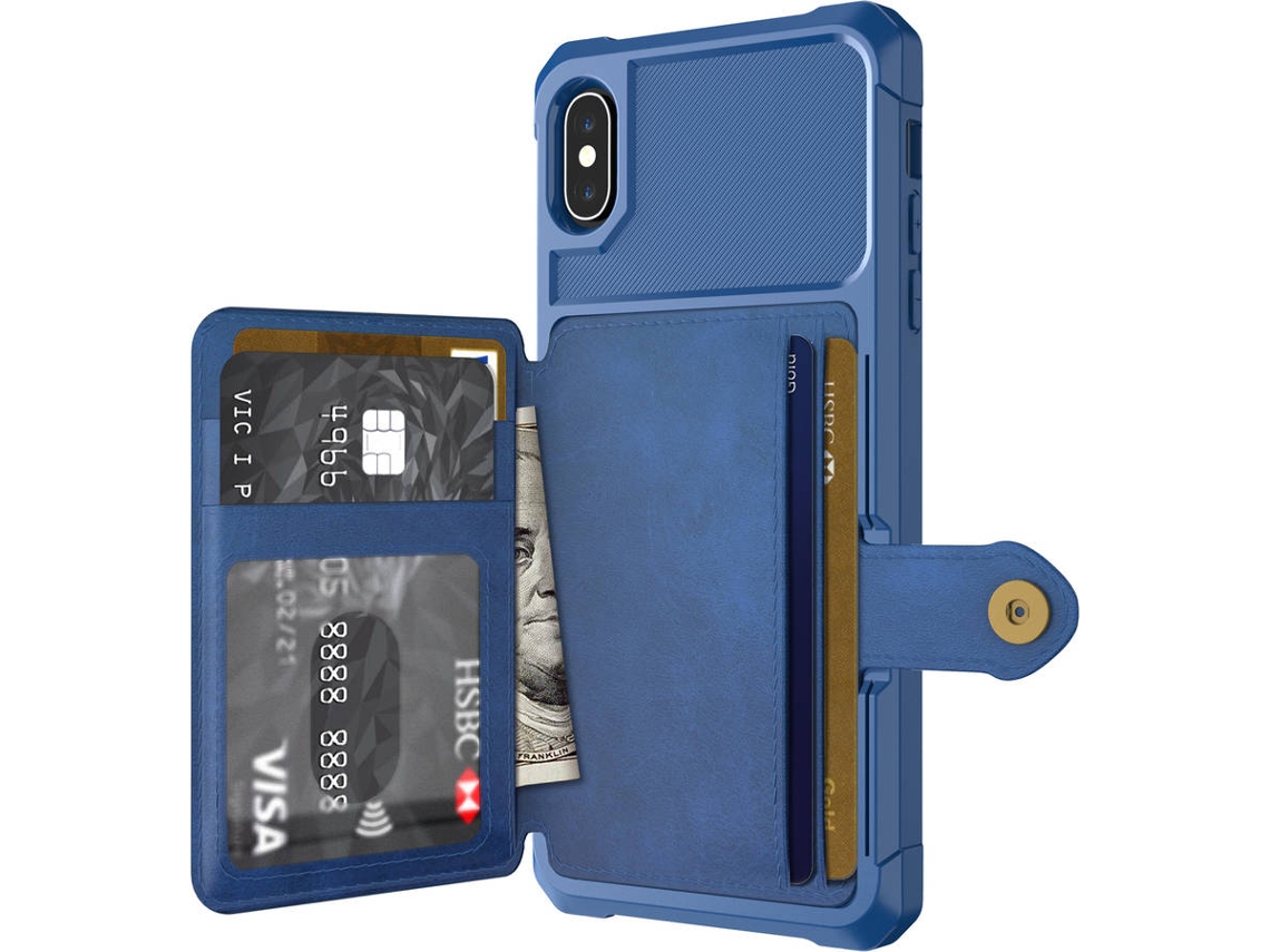 Capa iPhone X, XS WISETONY Kaiqimi-702 Azul