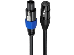 Lurelia Cabo Xlr Macho/fêmea 3 Pinos, Para Microfones, Mixer, Amplificador E Colunas Ativas