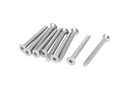 Parafusos de Cabeça Chata Escareada Sextavada Interna M6 X 60 Mm em Aço Inoxidável 304, Pacote com CHABERLU