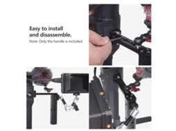 Soporte De Extensión Para Estabilizador Dji Ronin S Con Montaje Hot Shoe, Compatible Con Monitor, Micrófono Y Luz Led, Aluminio