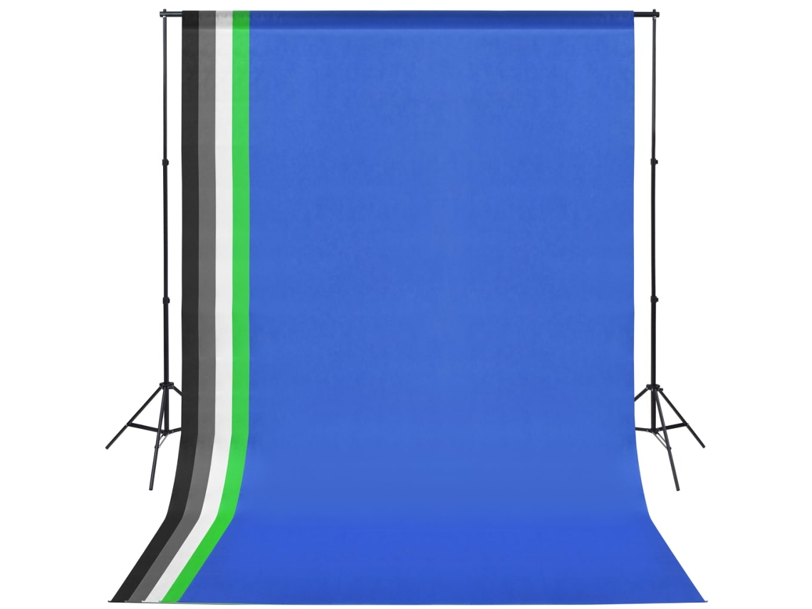 Vidaxl Kit Estúdio Fotográfico C/ 5 Fundos Coloridos E Moldura Ajustável