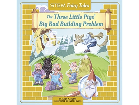 Livro Three Little Pigs Big Bad Building Problem de Jason M Burns (Inglês - Capa Dura)
