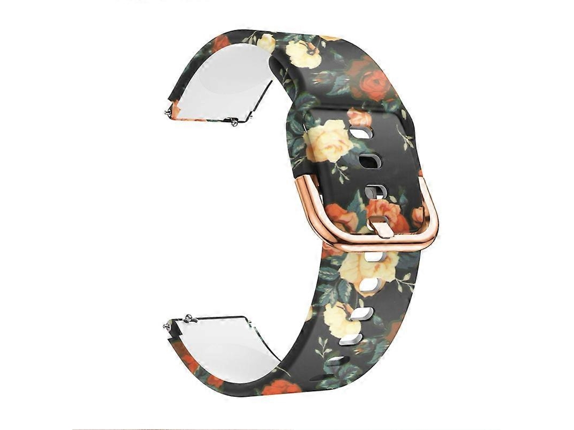 Pulseira De Silicone Com Impressão De Pata Branca Para Xiaomi Haylou Ls01