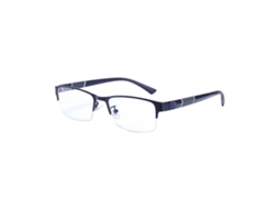 Óculos De Myopia Semi-rimless Lentes De Filme Azul Design Alto Nível