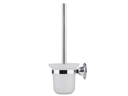 Escova de parede, aço inox, suporte branco, limpeza profunda, durável AQUAFORGE