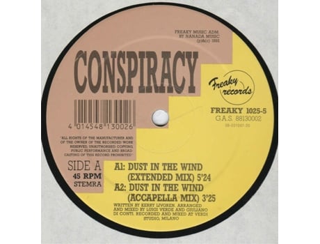 Vinil Dust In The Wind Freaky Records