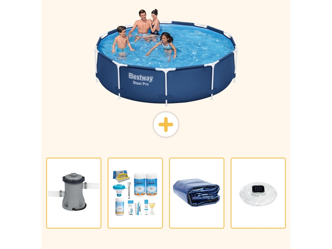 Bestway Piscina Bestway Steel Pro Redonda - 305x76 Cm - 5-peças S228