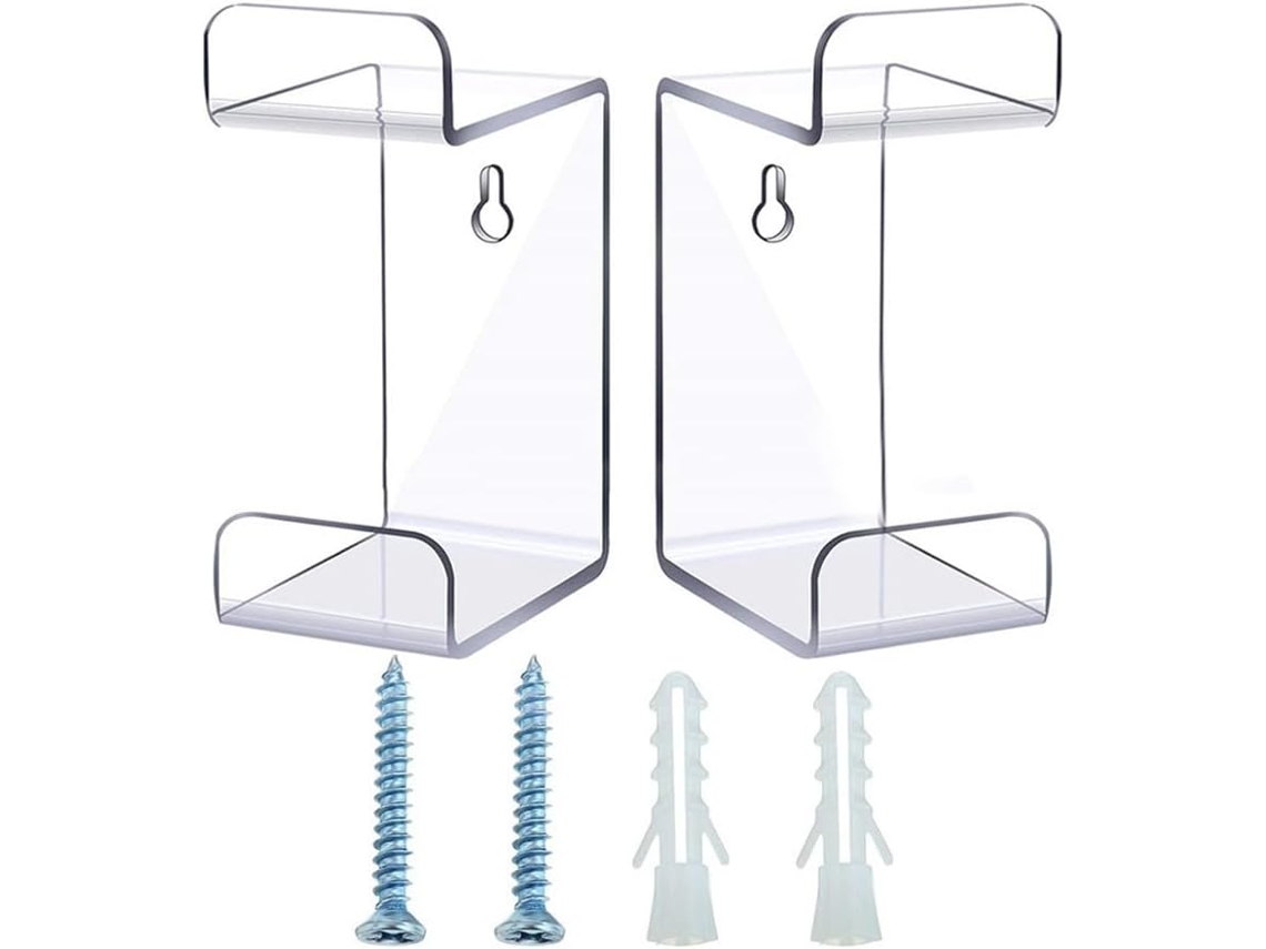 Suporte De Parede Em Acrílico Para Fone Ouvido E Controle Jogos, Suporte Transparente Para Fones De Ouvido E Joysticks