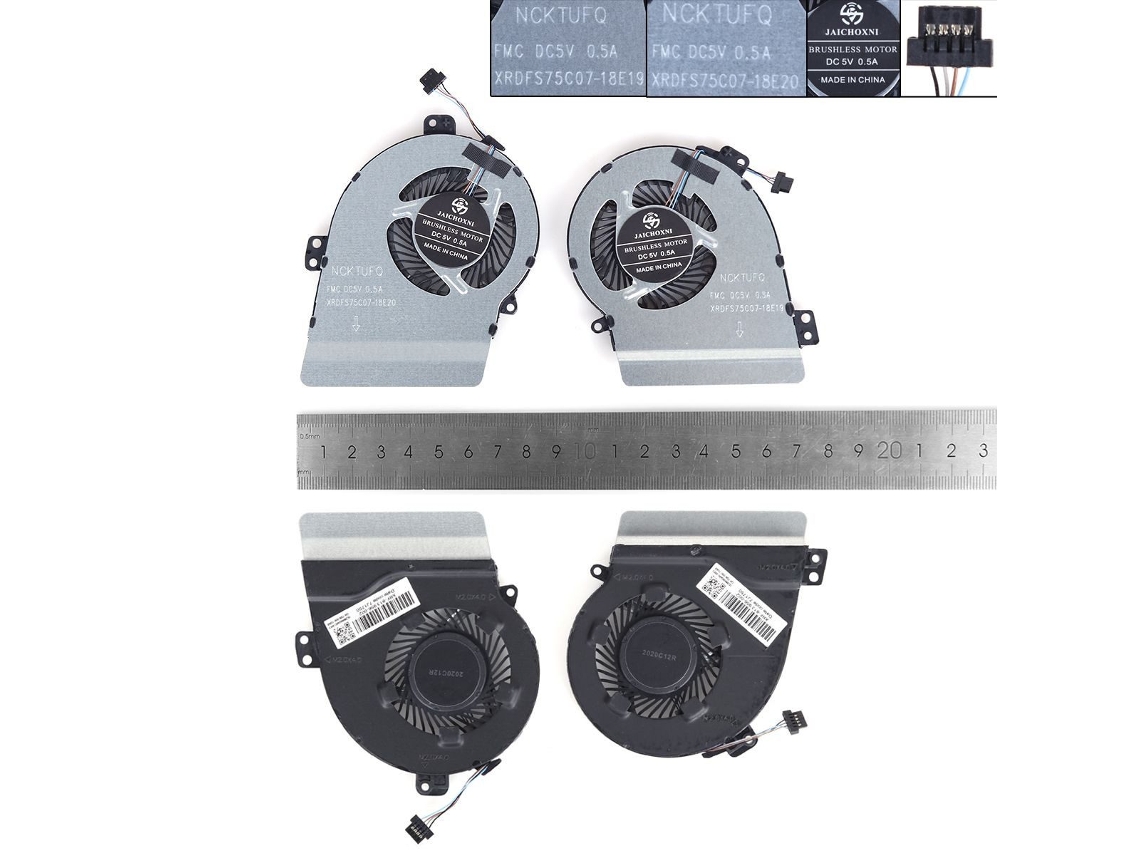Ventilador para laptop HP TPN Q208 15 CSL, compatível com a versão 2 L40619 001 L40620 001