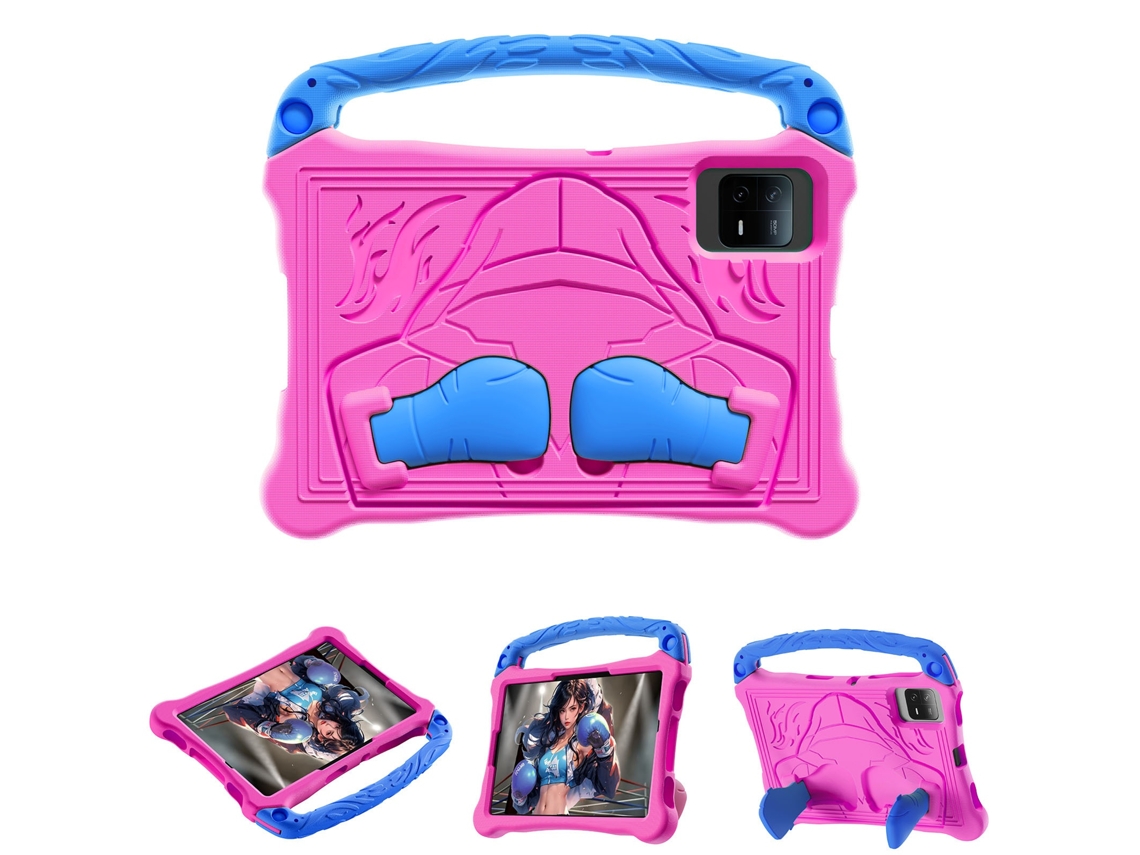 Bolsa Para Portátil Lurelia, Compatível Com Portáteis/tablets Até 11" 2024, Rosa Vermelho, Eva, Função Sono, Proteção Antiquedas