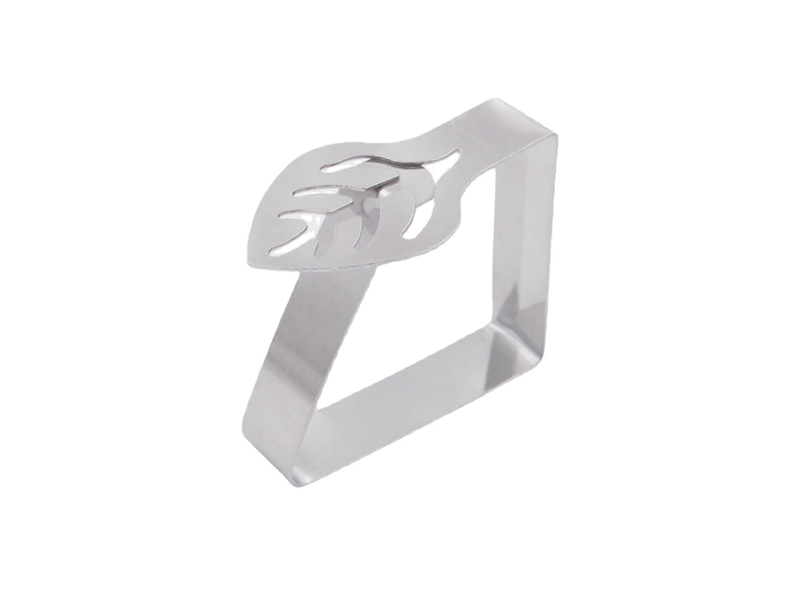 Pacote Com 8 Prendedores De Pano Decorativos, Aço Inoxidável Grosso Para Piquenique, Churrasco, Casamento, Festa Prata Folha Aquaforge