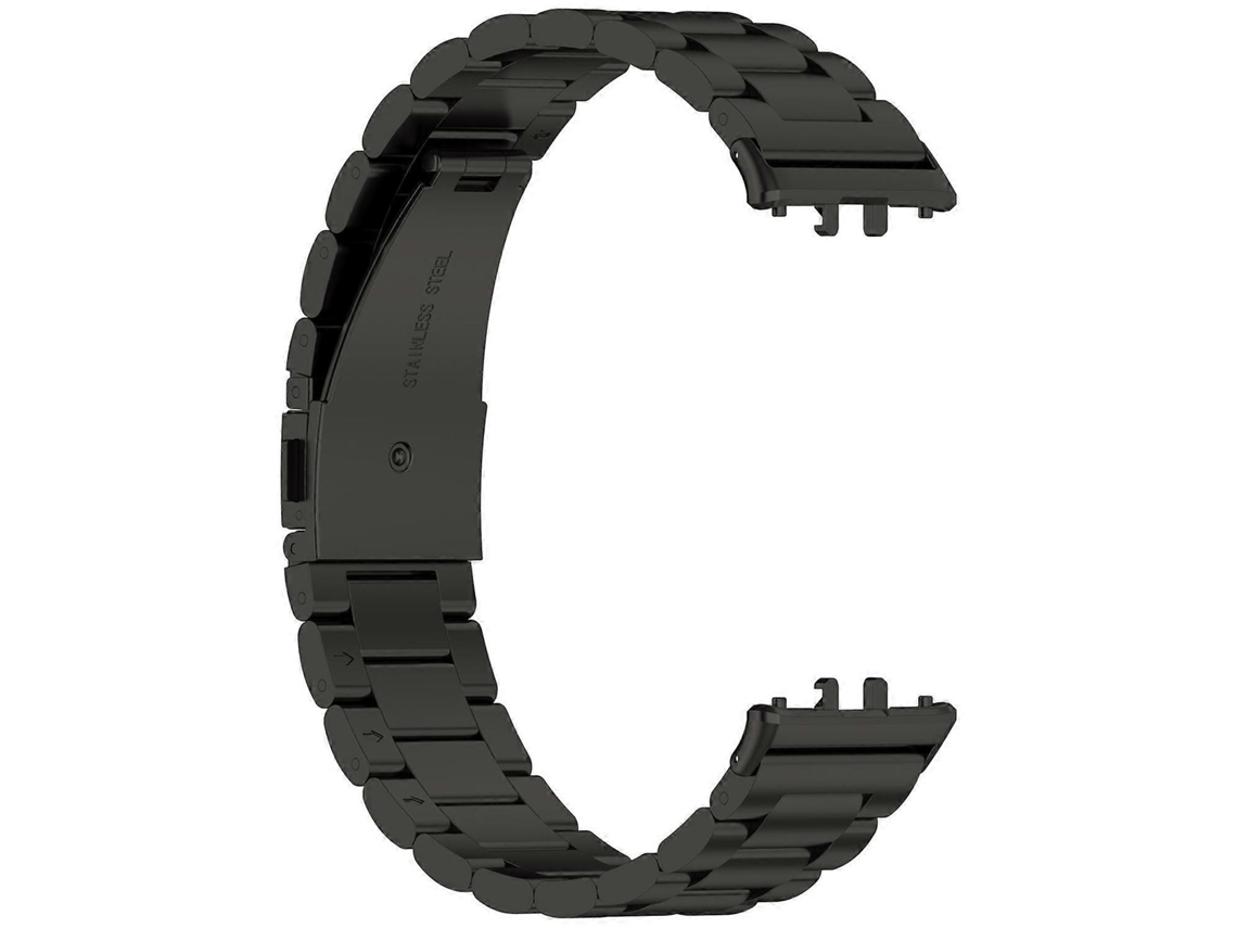 Pulseira De Aço Inoxidável Com Fivela De Três Contas Para Relógio Honor X5