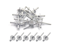 50 Remaches Ciegos de Alumínio com Brida Grande 4,8mm X 12mm | S/MARCA