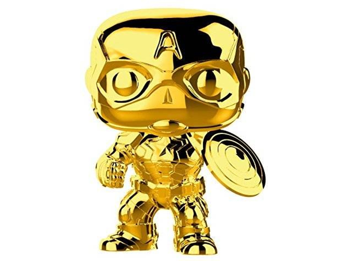 Figura FUNKO Pop Marvel: Marvel Studios 10 - Captain America (Chrome)