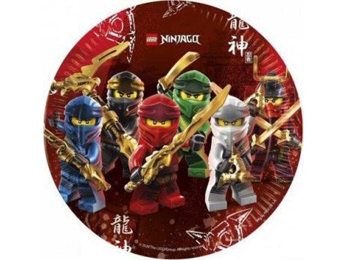 8 Pratos Lego Ninjago