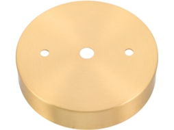Placa de Teto Redonda em Cobre Dourado para Montagem Elétrica de Luminária Vintage, Fácil Instalação. SFUSHOS
