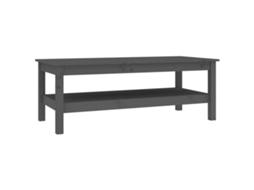 Coffee Table, Coffee Tables Vidaxl Cinzeto Madeira De Pinho (110 X 50 X 40 Cm)
