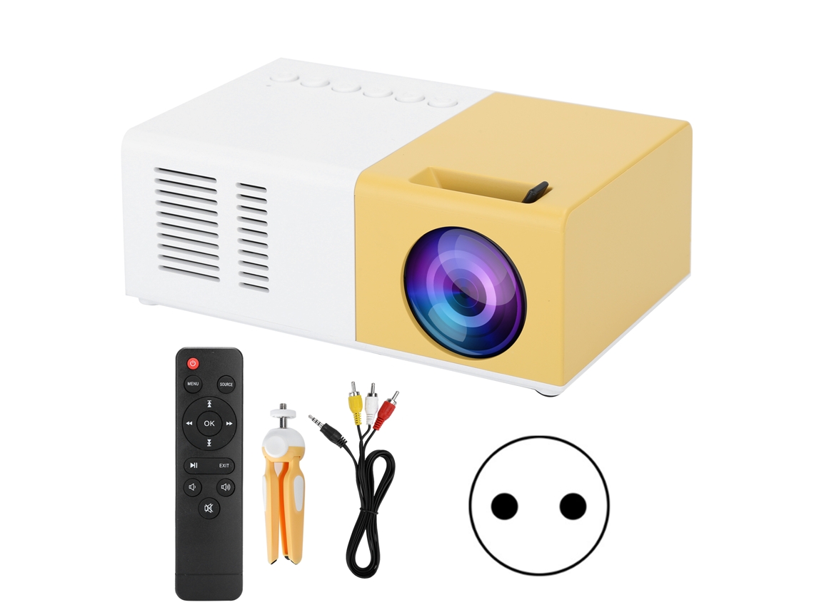 Projetor LED Micro 100 EOOCOO (portátil, suporte)