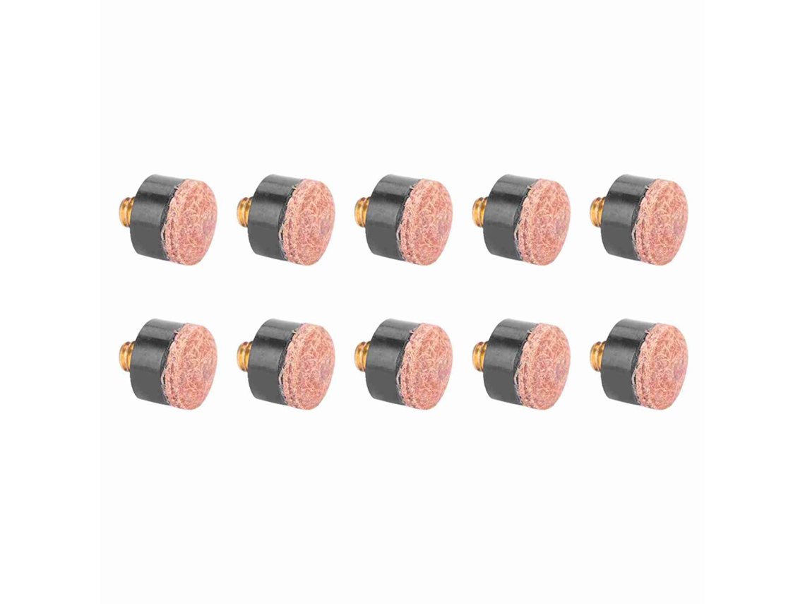 Business 10pcs pontas de taco para bilhar sinuca pool peças de substituição 12mm | S/MARCA