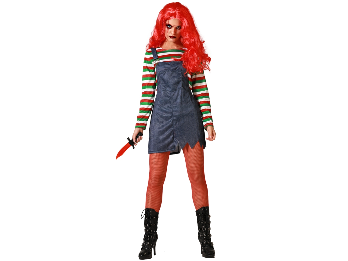 Disfarce Boneca Halloween Multicolor Com Vestido Mulher Adulto M ATOSA