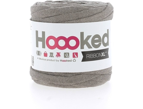 Fio de Algodão HOOOKED RibbonXL Earth Taupe (Castanho - 60 m)