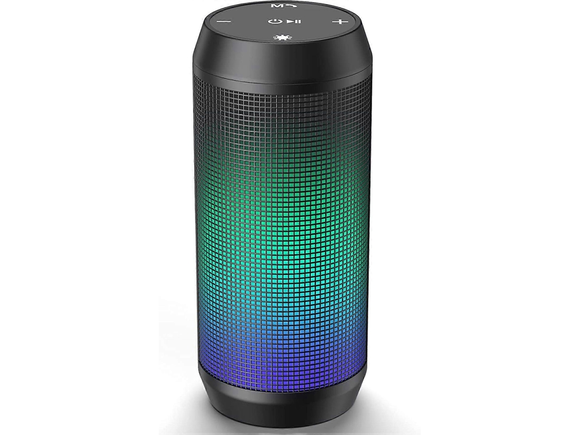 Caixa Bluetooth Portátil Led Com Micro Sd Usb E Música Hands-free
