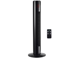 Ventilador de Torre Silencioso, 45W, 3 Modos, 3 Velocidades, Controlo Remoto, Oscilação 70°, Temporizador, Painel Led, 96cm, Preto PENGJIANG SHOP