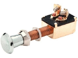 Interruptor SEACHOICE Push Pull Prateado