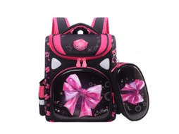 Conjunto De Duas Peças De Mochila De Padrão De Desenho Animado, Incluindo Estojo E Mochila Protetora De Coluna Estilo 1