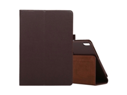 Capa De Couro Com Textura De Lichia, Cor Sólida, Para Lenovo Smart Tab M10 / P10 De 10,1 Polegadas, Com Aba Horizontal, Suporte E Compartimento Para C