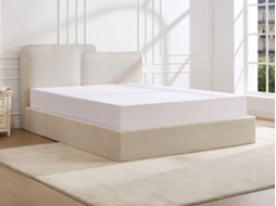 Cama Com Cofre Nayola VENTE-UNIQUE.PT Bege 140 X 190 Cm Com Colchão Com Estrado