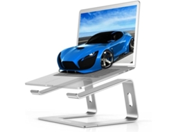 Lurelia Suporte Para Portátil Com Rotação 360°, Ergonómico, Com Ventilação, Em Alumínio, Para 14 A 17 Polegadas, Compatível Com Macbook