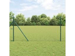 Vidaxl Fixação Para Cerca Hexagonal No Chão 50 X 1,2 M Cinzento Malha