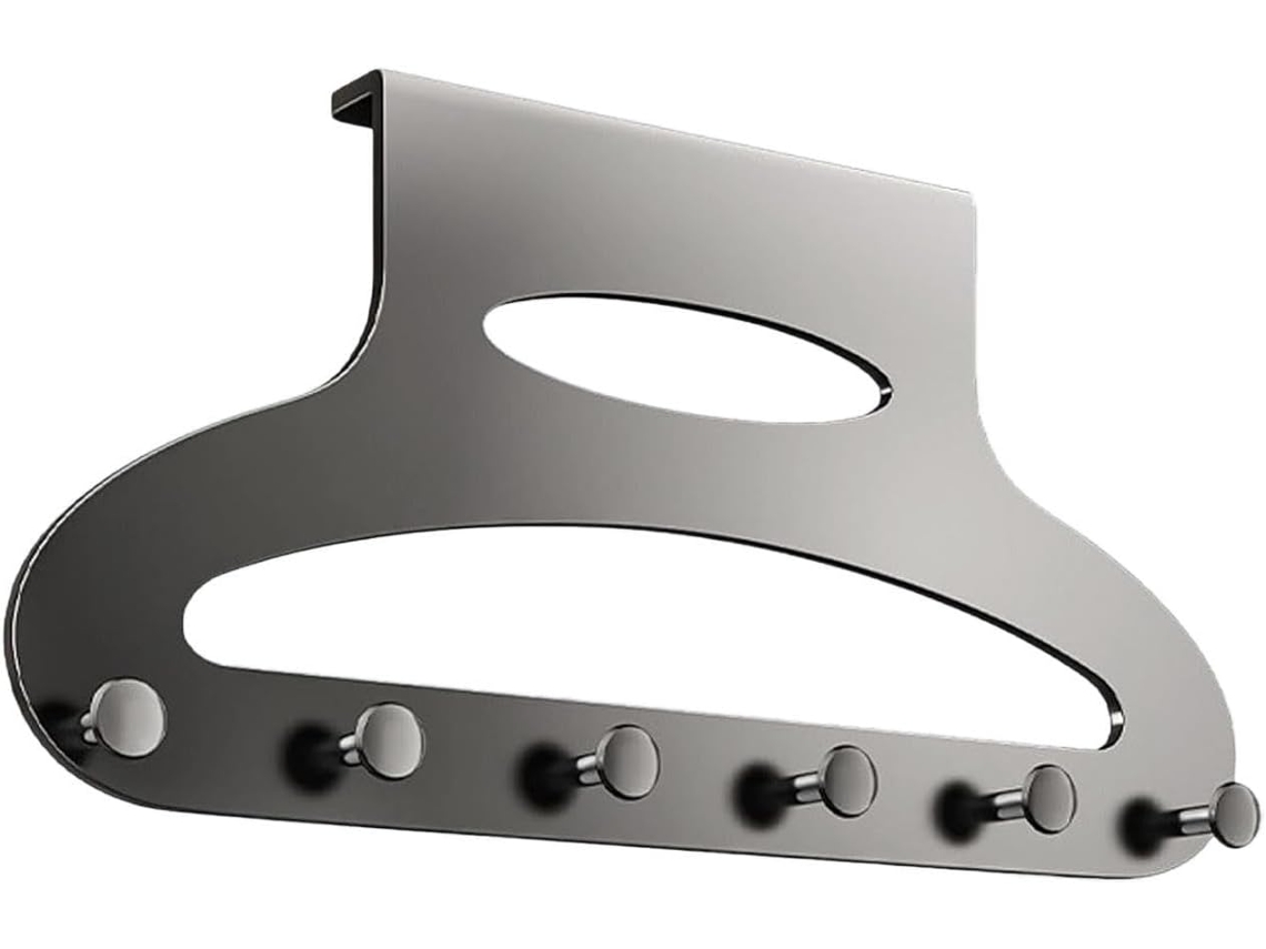 Suporte De Porta Genérico Com Ganchos Na Parte Superior, Armazenamento Em Metal