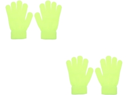 Térmicas Fluorescentes, Luvas De Lã, Luvas Esportivas De Tricô, Luvas Para Clima Frio, Acessório Para Caminhadas, Gokoco