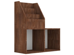 Children's Magazine Rack, Children's Magazine Racks Vidaxl Marrom Madeira Processada (n/a)