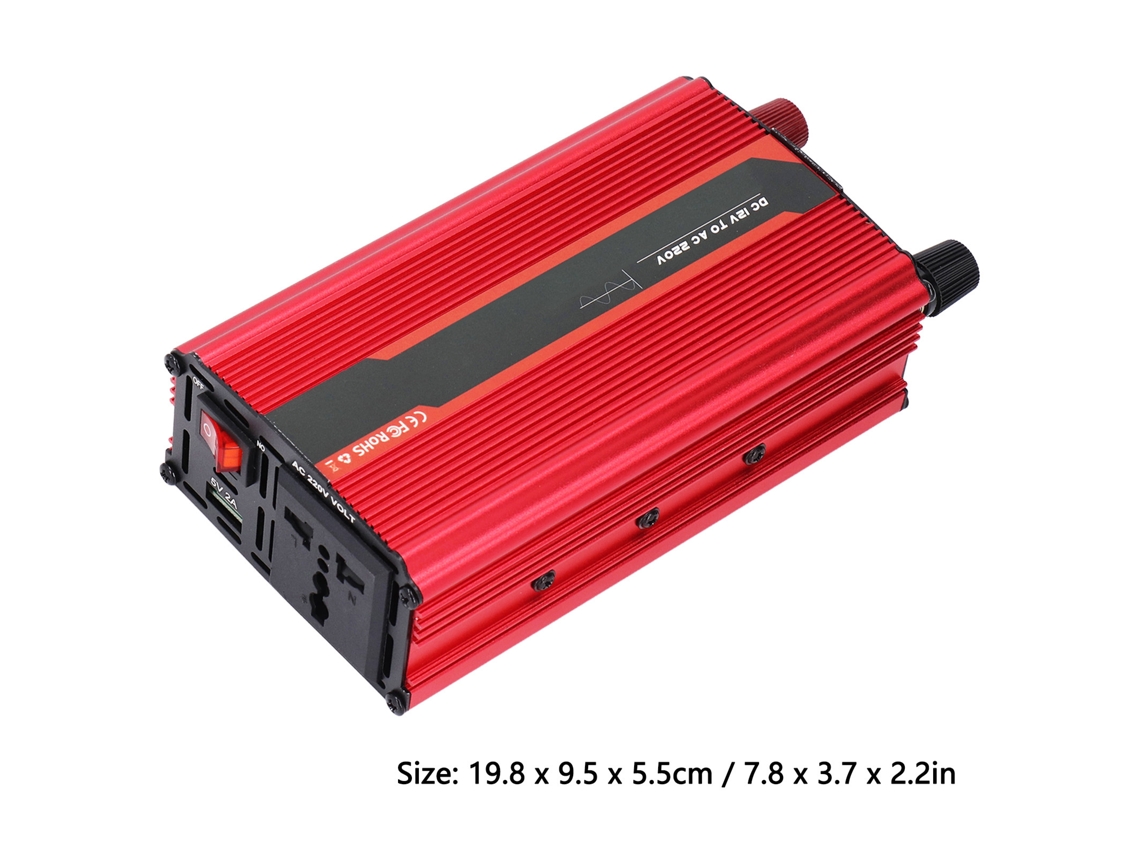 Inversor De Energia Dc12v Para Ac220v De Onda Senoidal Pura 300w Para Camping Outdoor