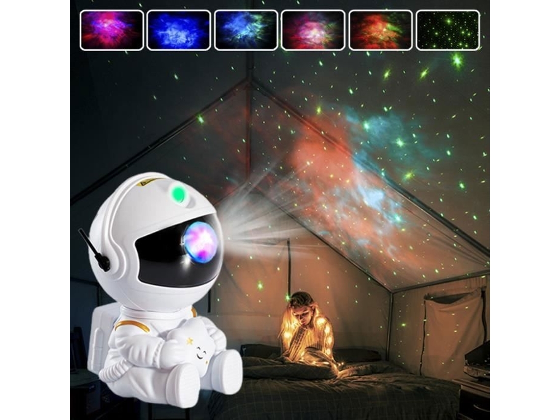 Projetor De Astronauta Céu Estrelado Galáxia Estrelas Lâmpada Led Para Decoração Quarto Luz Noturna Decorativa Aquaforge