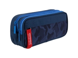 2026 estuche de Lápices de Gran Capacidad Con Múltiples Compartimentos, Azul Marino